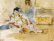 Eugene Delacroix Mounay ben Sultan USA oil painting artist